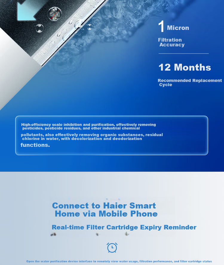Haier Water Purifier Filter Cartridge, First Stage PCB Filter Cartridge, HPCBYJ-16Y Compatible with HKC3000-R793D2U1 2