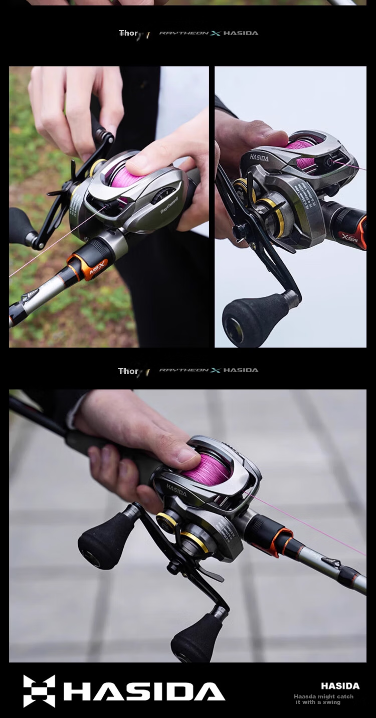 HISTAR Thor II Deep Cup Ultra-Light Long-Distance Metal Big Fish Casting Baitcasting Reel Left-Handed [All-Metal Anti-Seawater] 14