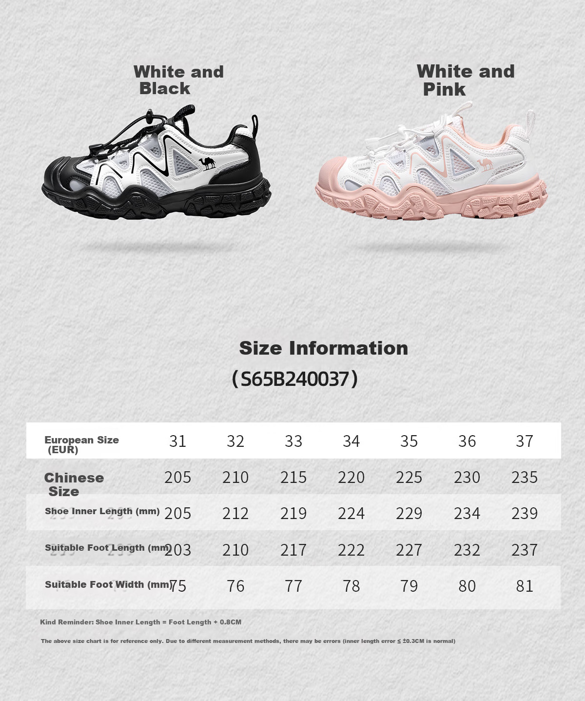 Camel Kids Hiking Shoes Spring Summer Creek Shoes Cute Outdoor Non-slip Toe Protection Sandals for Older Children and Parent-Child Models 32