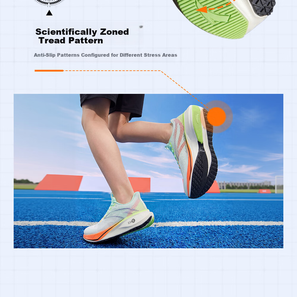 Anta Kids Jingtiao Running Shoes Boys 2026 Big Kids Running Shoes Shock Absorption 312525570H 14