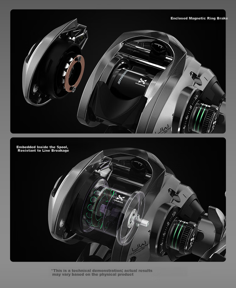 HISTAR Emerald Shadow Carbon Fiber Spinning Reel Lightweight Fishing Reel for Long Casting Lure Fishing 8