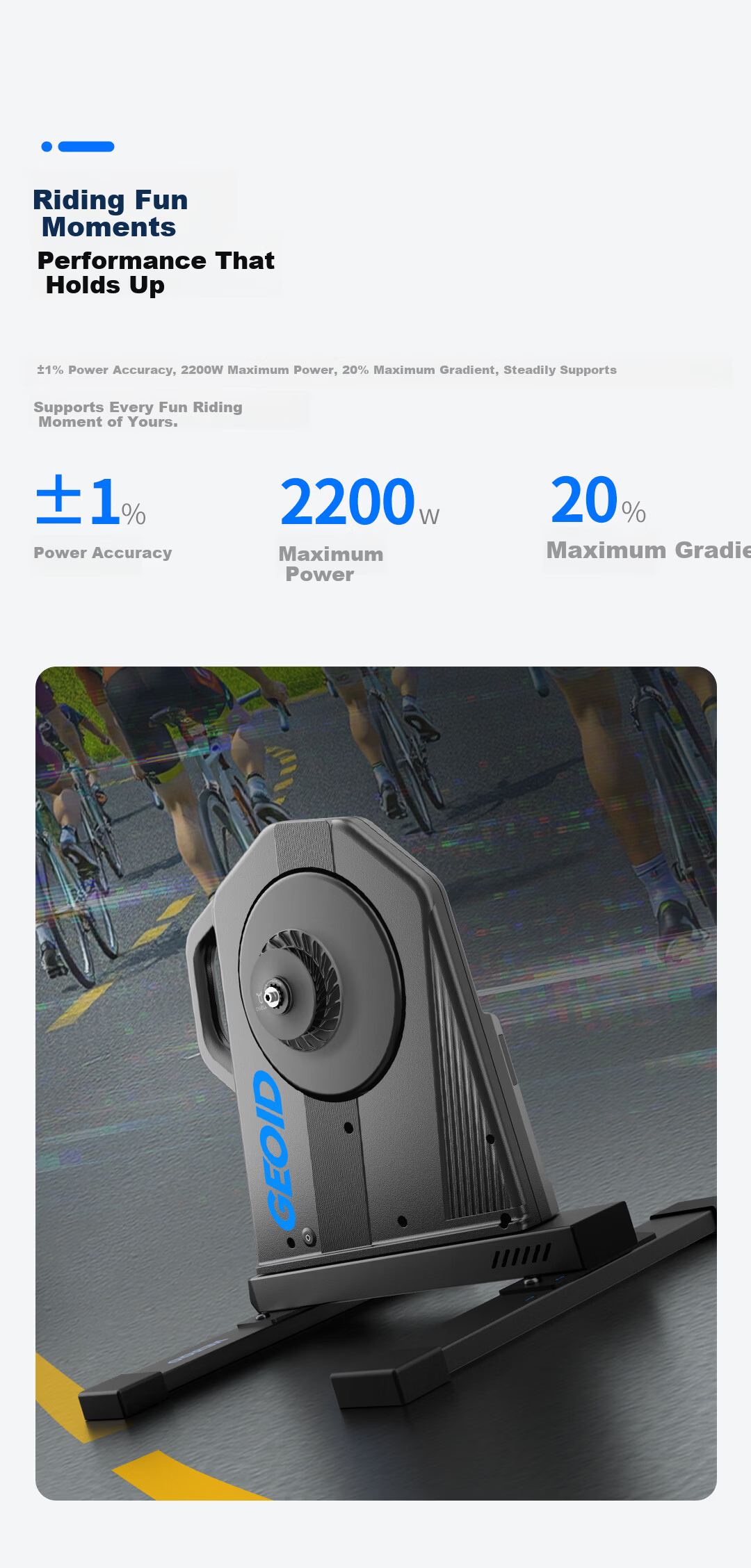 GEOID VE300 Self-Powered Smart Cycling Trainer Virtual Gear Indoor Mountain Road Bike Direct Drive Trainer 7
