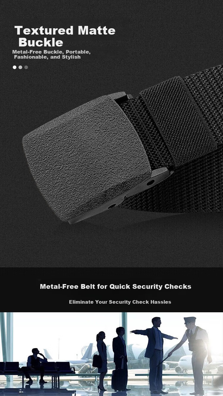 HOCR Men's Canvas Tactical Belt with Press Buckle Outdoor Jeans Belt Military Training Youth Belt 7
