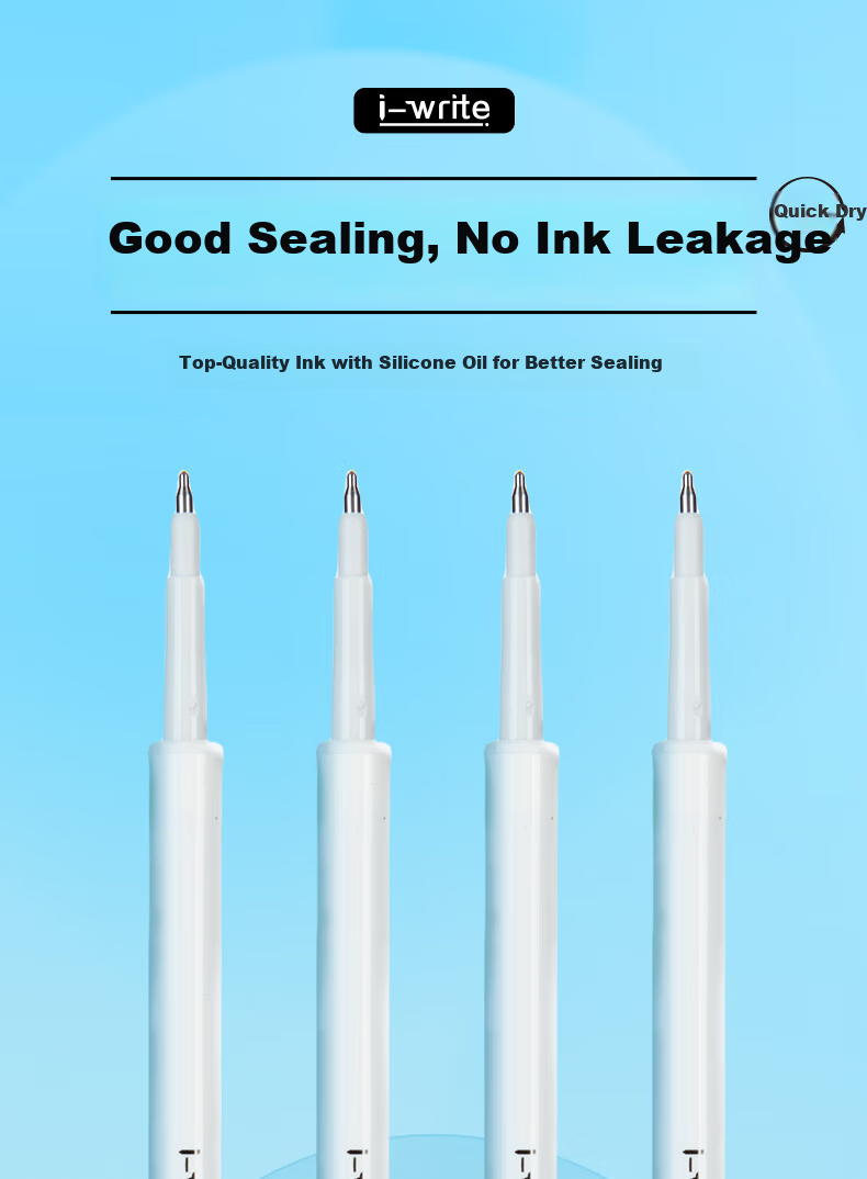 M&G Stationery 0.5mm Black Retractable Gel Pen Refills Quick-Dry ST Tip High-Capacity Refills i-Write Exam Special Refills 30 Pieces/Barrel 26A2A 11