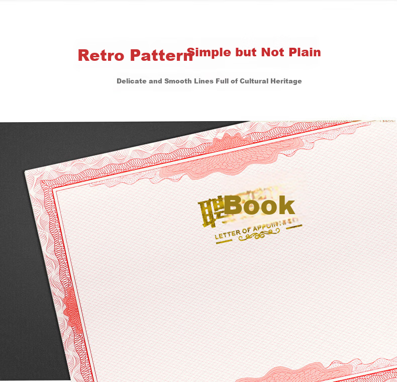 Befon 8k Appointment Letter Inner Pages, Appointment Certificate Award Certificate Inner Pages, Company Enterprise Appointment Certificate, Includes Printable Inner Pages, Stationery, 12 Sheets 6495 4