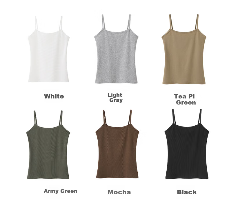 Langsha Women's Small Camisole Vest 2026 New Slim Fit Slimming Backless Sleeveless Thin Outerwear Basic Top 3