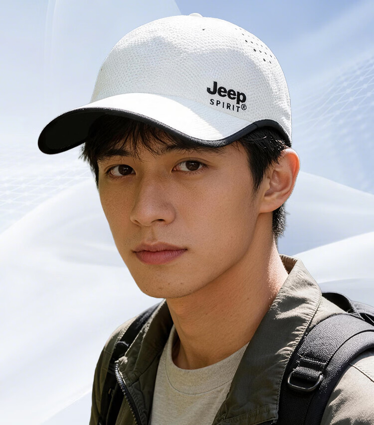 JEEP Seamless Integrated Baseball Cap Men's Duckbill Hat Summer Sun Protection Outdoor Casual Sports Sun Hat 6