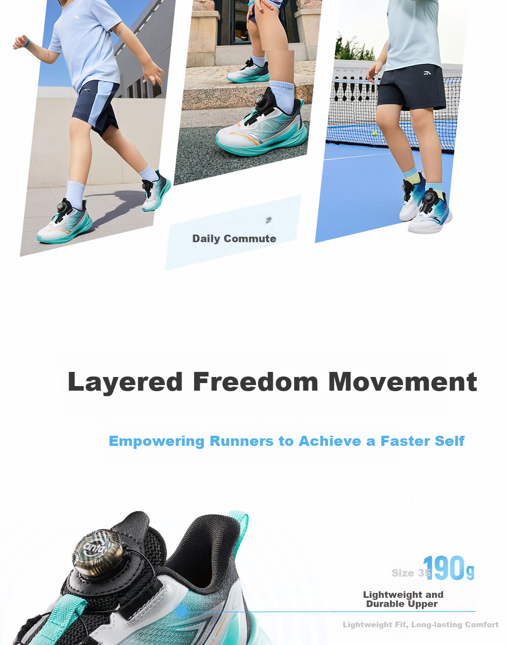Anta Kids Wind-Resistant Running Shoes 2026 Summer Breathable Mesh Boys Sports Running Shoes A12629967 4