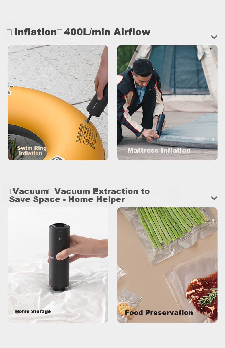 HOTOHOTO Car Vacuum Cleaner Outdoor Wireless Handheld Car Desktop Keyboard Vacuum Cleaner Car Vacuum and Blower All-in-One 8