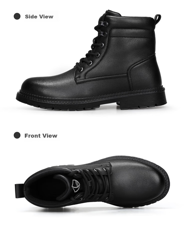 BlueOwl Shield Men's High-Top Waterproof Slip-Resistant Anti-Smash Steel Toe Anti-Puncture Safety Work Shoes D1117N Size 38 10