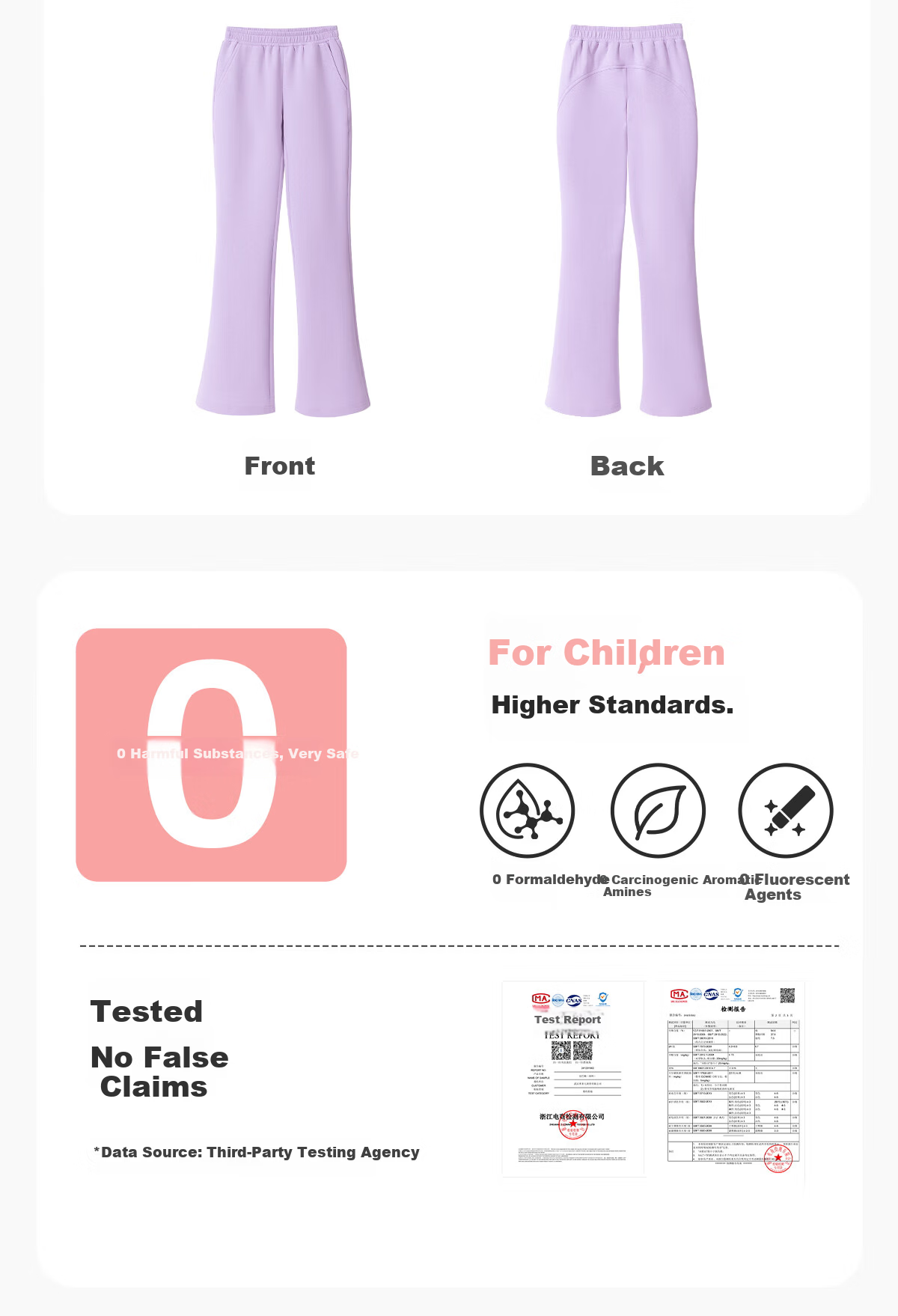 TonLion Spring Girls' Set Trendy 100% Cotton Long Sleeve High Elasticity Yoga Bell-Bottom Pants Two-Piece Pink 150 13