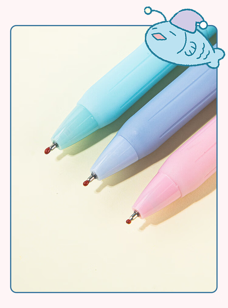 GuangBo &Sanrio Push-Button Blind Box Gel Pen, Black 0.5mm Smooth ST Tip Exam Pen Writing Pen Signature Pen 1 Piece Limited Plush Bear Stationery Gift SL94301 6