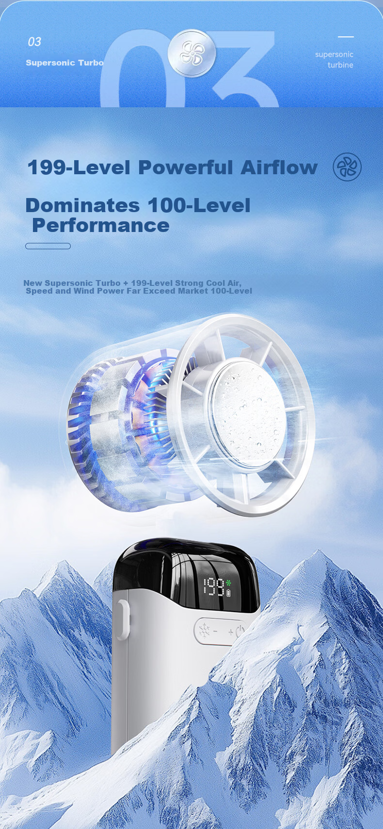 AUX Handheld Mini Fan Semiconductor Air Conditioner Cooling Portable Foldable Desktop USB Electric Fan Ice Compress Silent Long Battery Life Outdoor Student Cooling Gadget 9