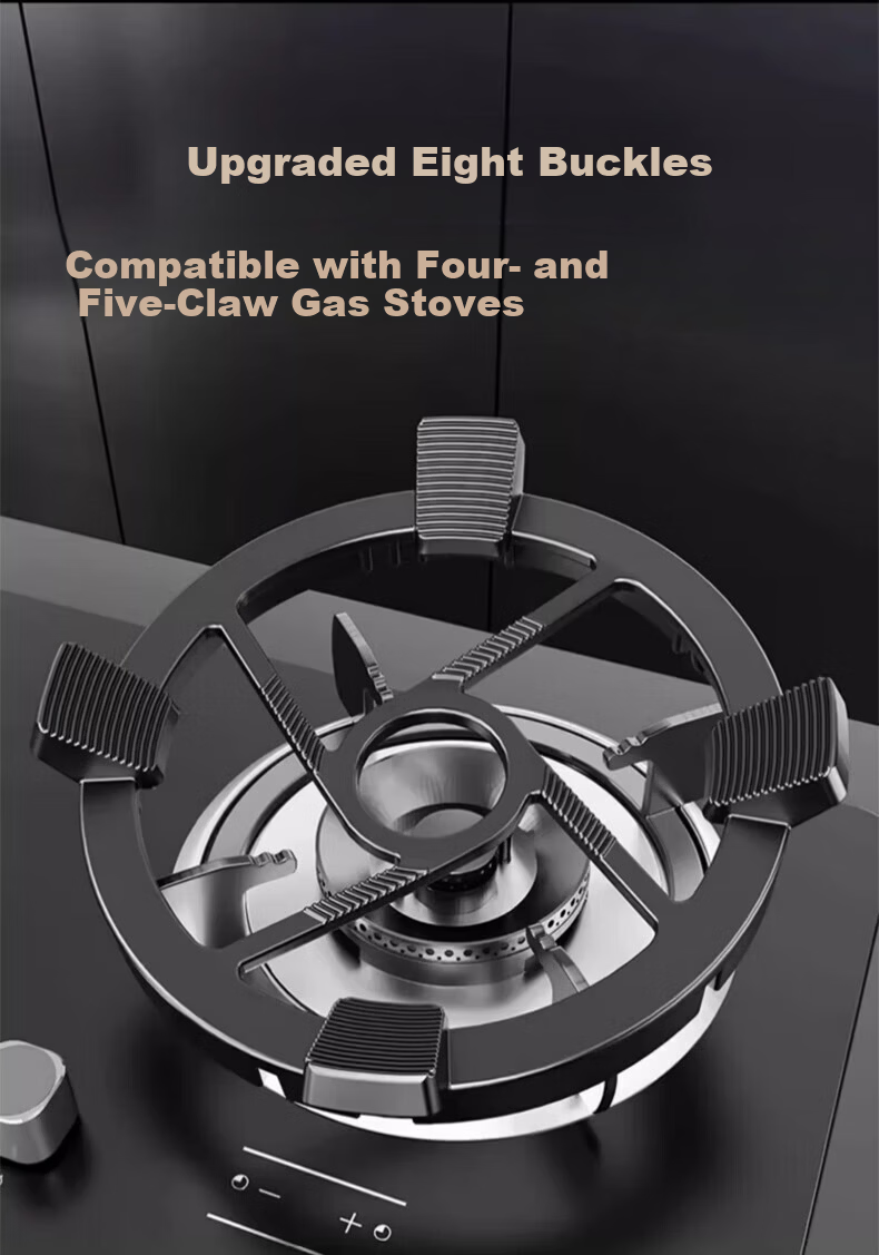 Beishi Non-Slip Gas Stove Pot Stand Small Pot Rack Milk Pot Rack Kitchen Stove Rack Support for Pointed Bottom Pot Round Bottom Pot Wok Auxiliary Accessory Universal 4-5 Claw Non-Slip Cooking Pot Rack 15