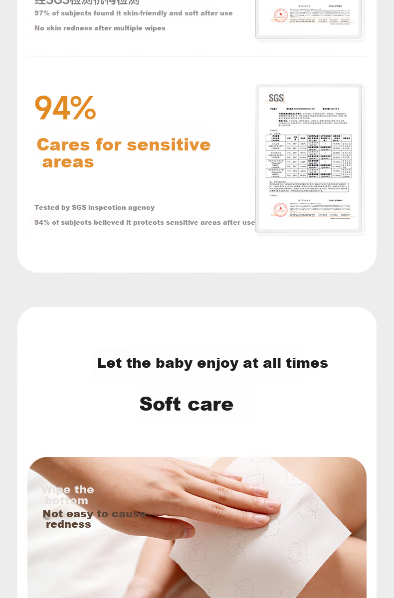 Deyou Baby Soft Tissue, Moisturizing Paper Towels, Cloud-Soft Tissues, Cream Paper, Suitable for Infants And Children, Family Stockpile, 120 Sheets*30 Packs 7