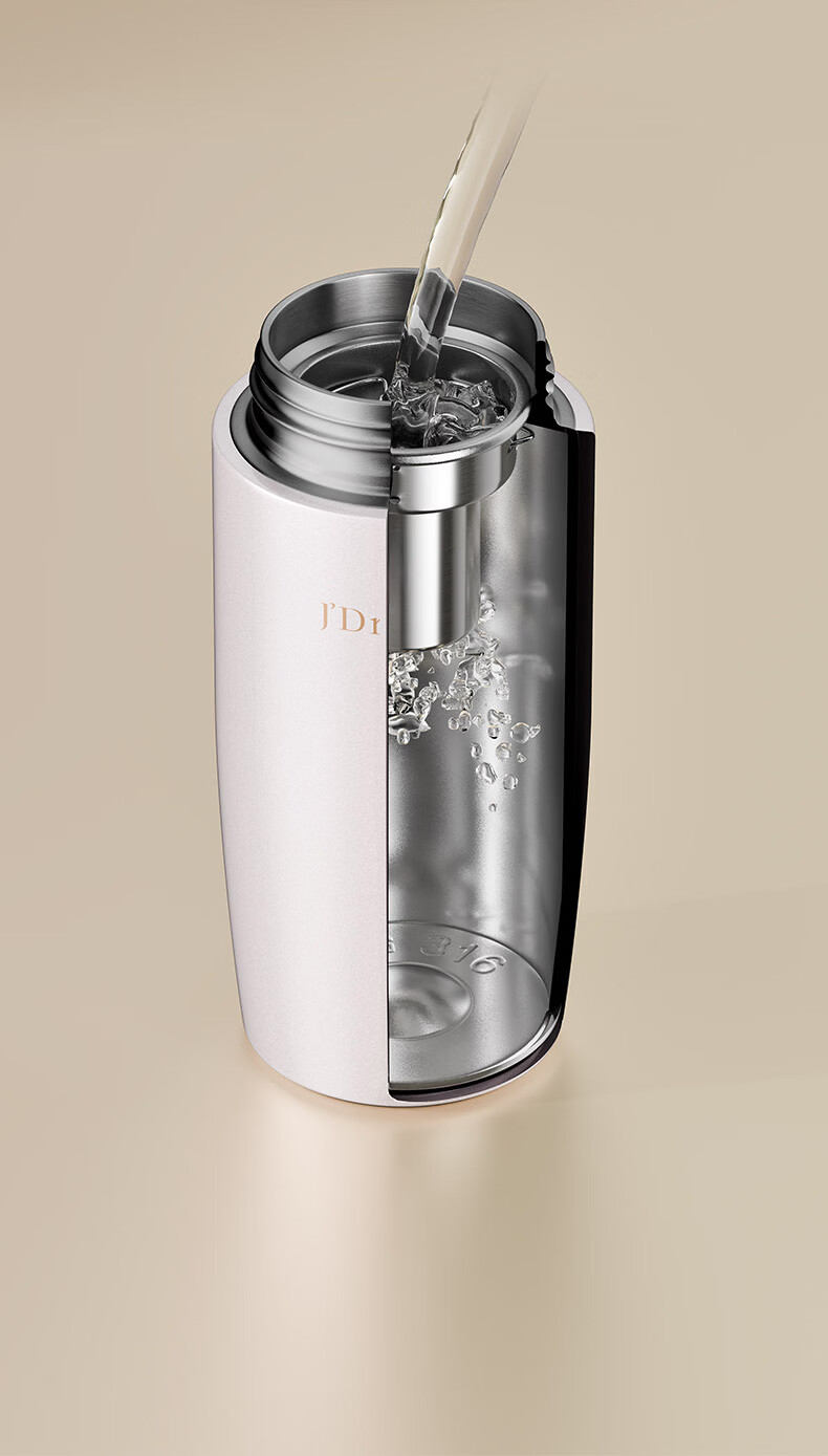 J'DR Vientiane Premium Series Insulated Bottle High-Value 316 Stainless Steel Gift Box F151L - Grapefruit Pink 360ml 7