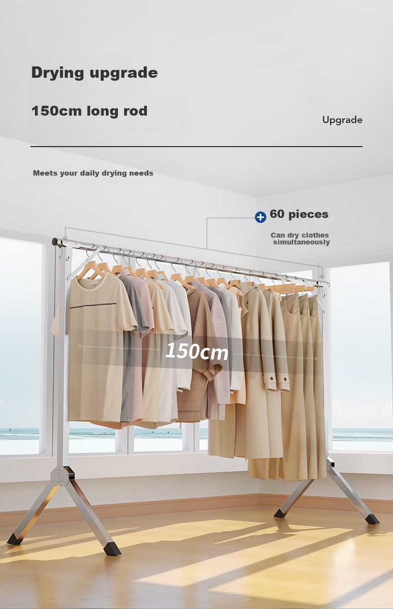 LYNN Floor-Standing Children's Multifunctional Drying Rack Towel Rack Newborn Baby Diaper Clothes Dryer Three-Layer 8