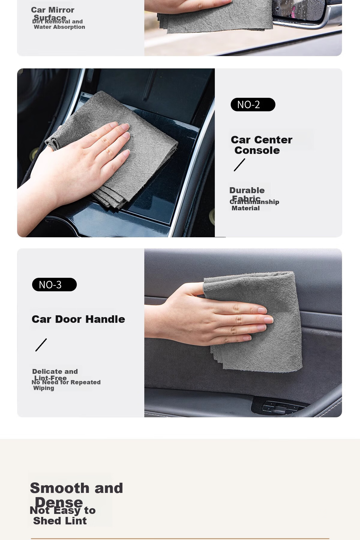 Guangduola Magic Cleaning Cloth Glass Wiper Streak-Free Thickened Car Wash Absorbent Magic Towel 10
