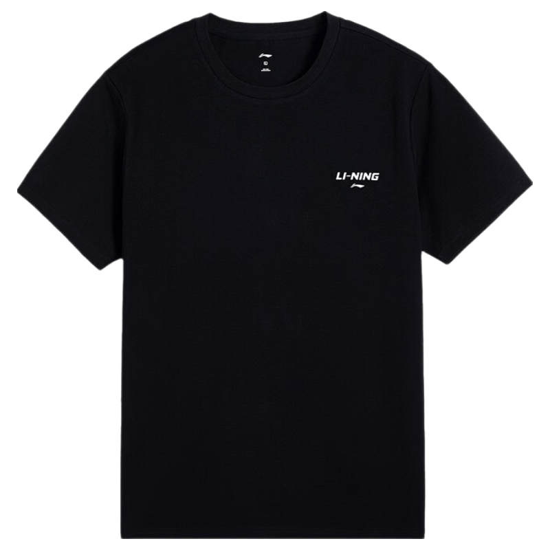 LI-NING Lightweight Breathable Sports T-Shirt Men Summer Fashion Casual Versatile Short Sleeve Skin-Friendly Comfortable Tee Shirt Top
