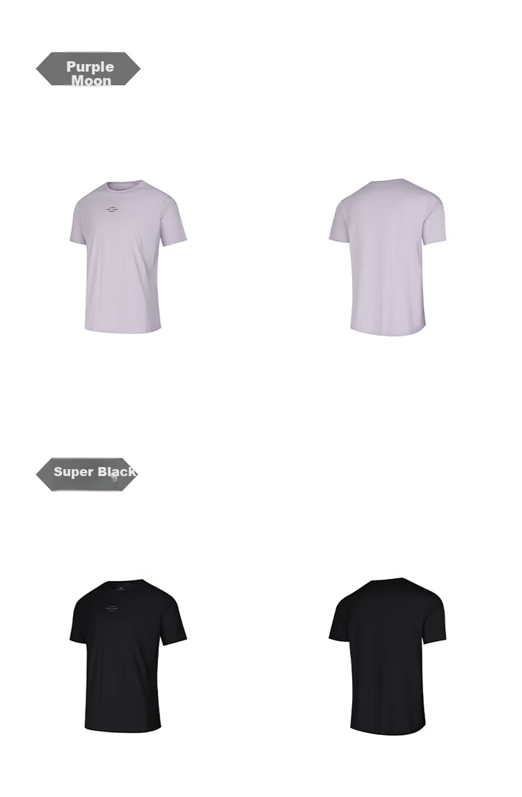 361° Men's T-Shirt Spring Summer New Quick-Dry Loose Fitness Sports Casual Short Sleeve Cool Top 652624124-6 24