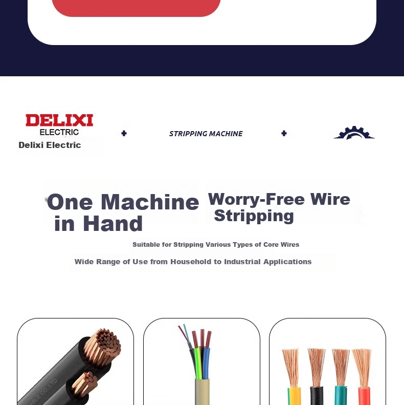 Delixi Electric Wire Stripping Machine Household Copper Wire Peeling Tool Cable Stripper Peeler Device 7