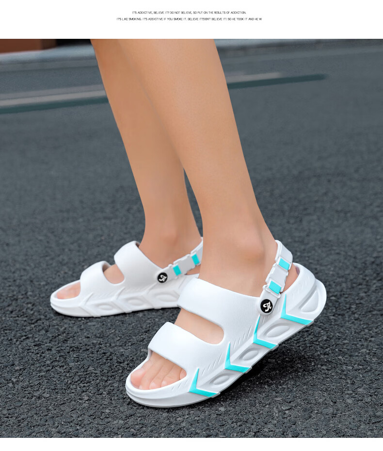 TonLion Men's Breathable Summer Clogs 2026 Thick-Soled Sports Beach Sandals Casual Captain Blue Size 40/41 6