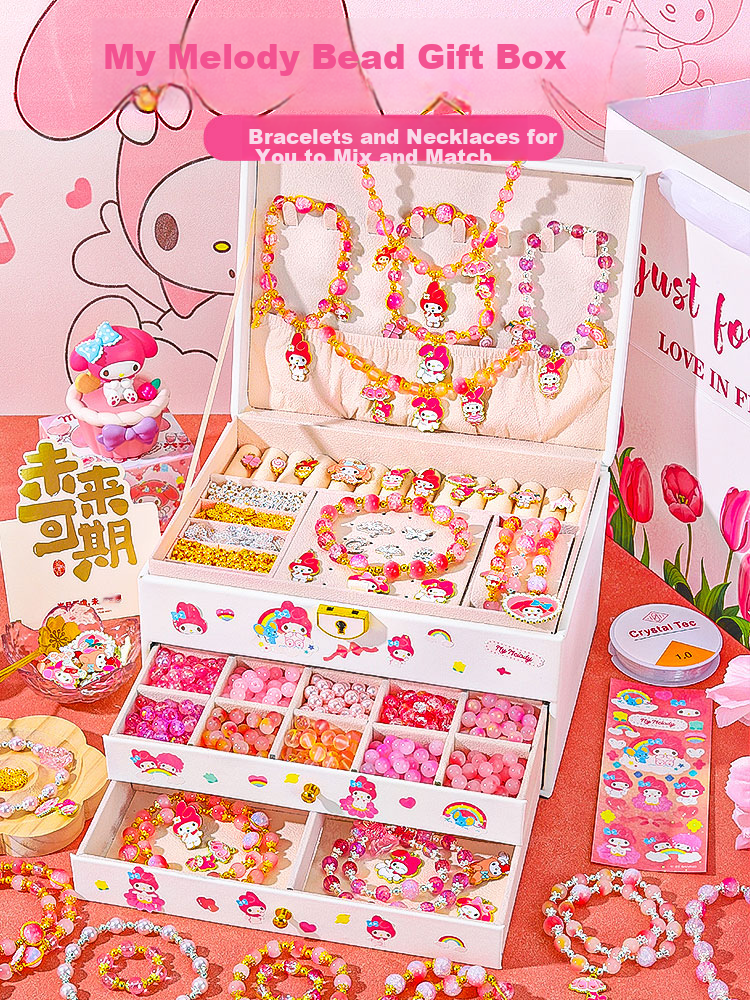 Luo Li Girl Birthday Gift Bead Set Handmade DIY 8-Year-Old Girls Toy Melody Children's Day Jewelry 1