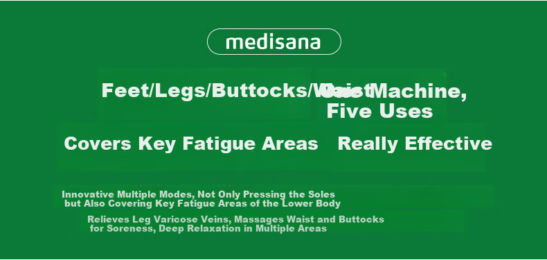 MEDISANA German Foot Massage Device Foot Sole Meridian Acupoint Massager Fully Automatic Foot Kneading and Pressing Warmer Foot Leg Hip Waist Massager Birthday Gift for Women 3