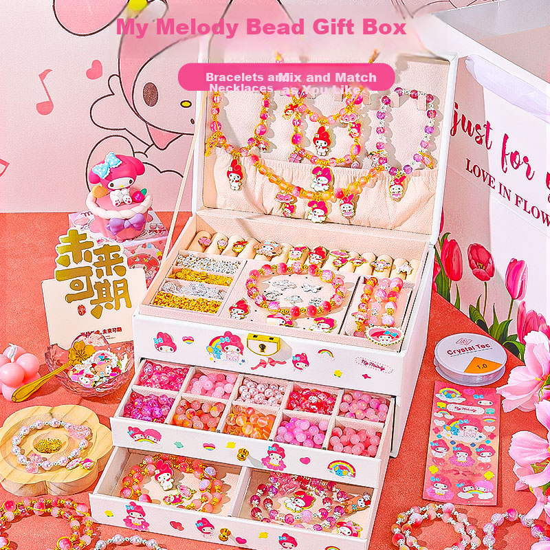 Luo Li Girl Birthday Gift Bead Set Handmade DIY 8-Year-Old Girls Toy Melody Children's Day Jewelry