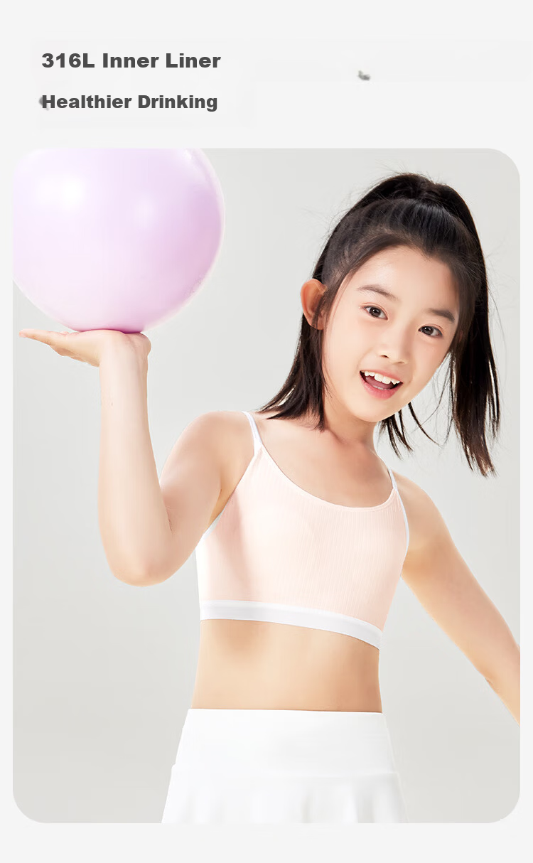 Jiusuiban Children's Underwear Girls 80 Modal Silk-Infused Developmental Bra 8-10 Years Old Anti-Protrusion Slim Camisole Vest 8