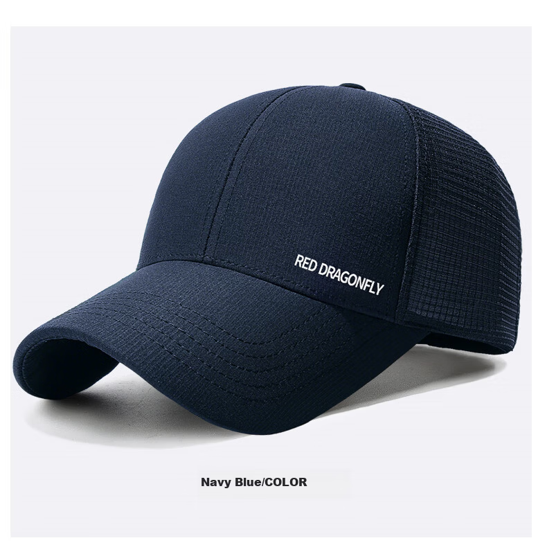 RED DRAGONFLY Men's Summer Breathable Mesh Baseball Cap Outdoor Casual Hiking Fishing Sunshade Duckbill Hat Sun Protection Cap 20