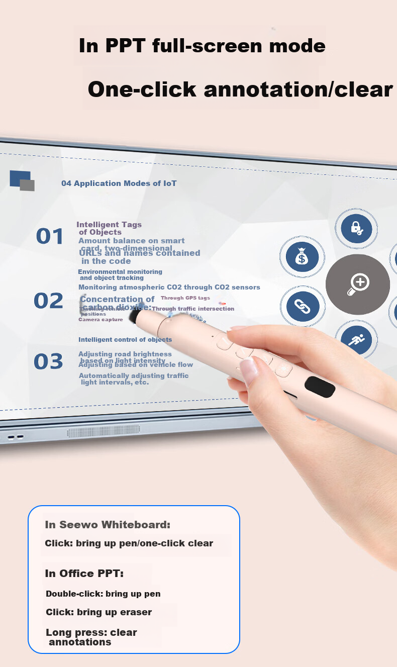 Whistler K11 Laser Presentation Pointer Retractable Teaching Pointer Support Seewo Whiteboard PPT Writing Pen Teacher Lecture Multimedia Remote Control Infrared Projection Pen Voice Control Pen 11