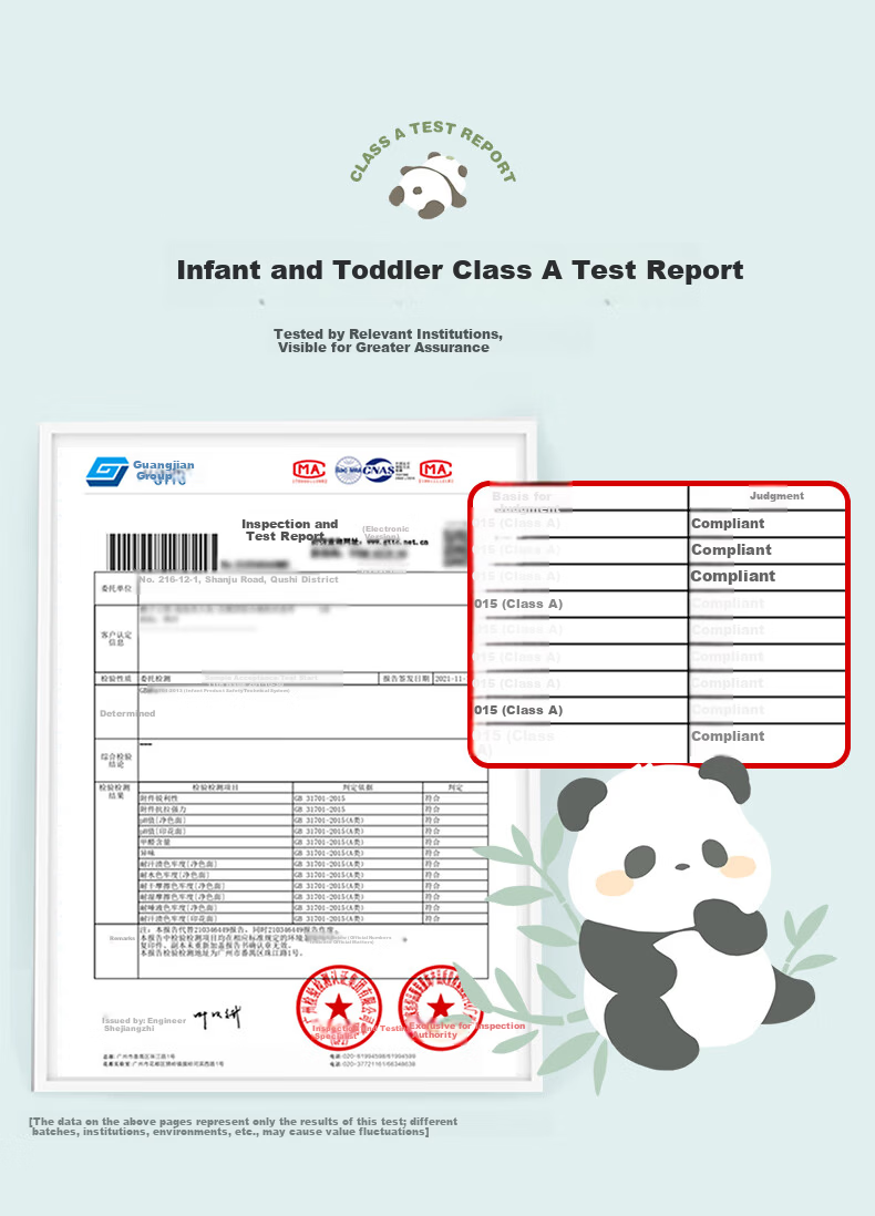 Beyond Kids Spring and Autumn 100% Cotton Children's Quilt Cover Single Set Four Seasons Usable - Panda Baby 120*150cm 10