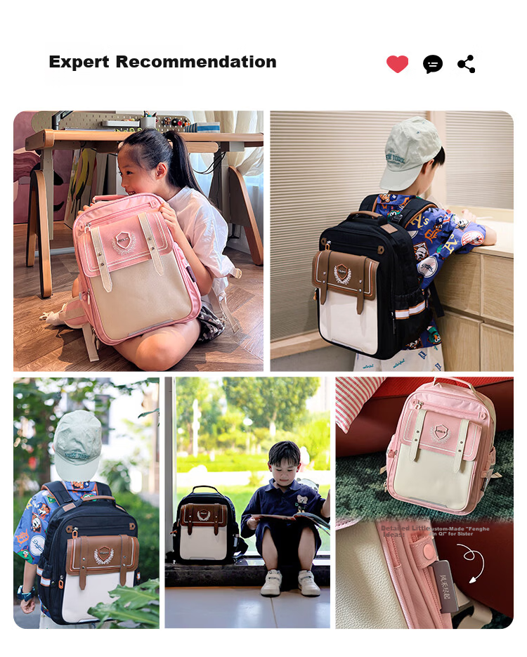 Kala Sheep Cloud Backpack ProMax Elementary School Students Grades 1-3-6 Children's 8D Load-Reducing Anti-Drop Spine Protection Lightweight Backpack 1
