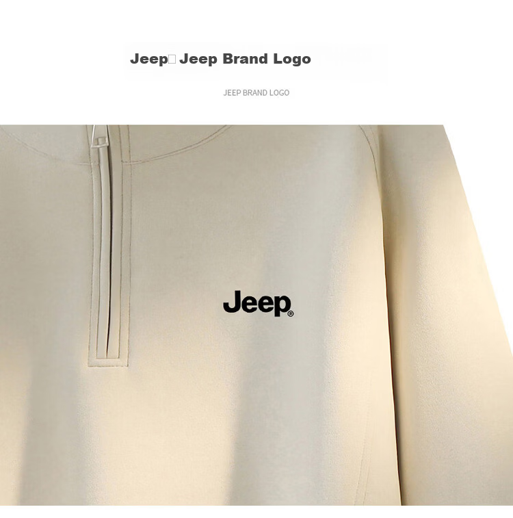JEEP Men's Spring Autumn Stand Collar Long Sleeve Zip-up Casual Trendy Sweatshirt Dark Gray 2XL 1