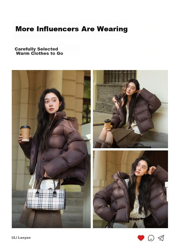 Bosideng Women's Winter 90% Down Puffy Thickened Hooded Jacket Warm Coat Mall Hot Sale Same Style 36