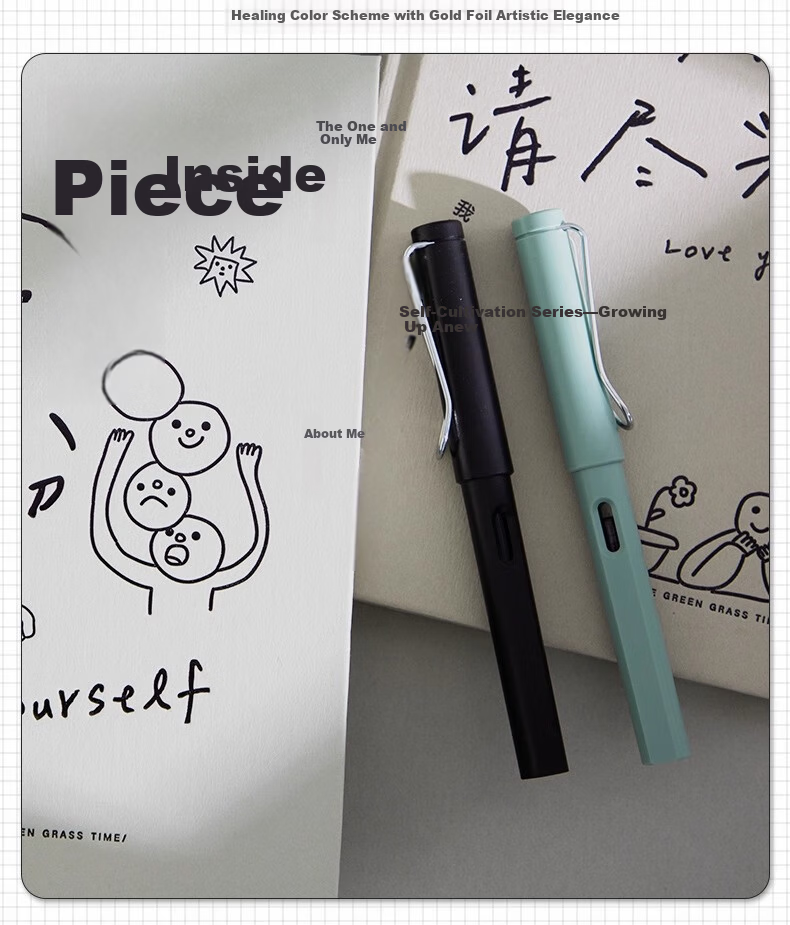 Shushan Personalized Minimalist Ins Style Artistic Notebook Exquisite Creative Diary (Light Silver Mouse Edition) Without Gift Box 9