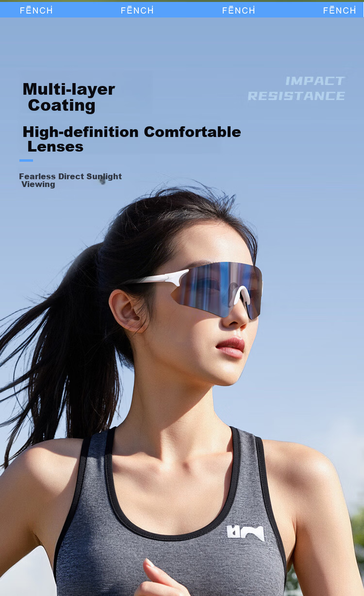 FENCHI Running Skiing Glasses Marathon Professional Photochromic Windproof UV Protection Outdoor Sports Sunglasses 8