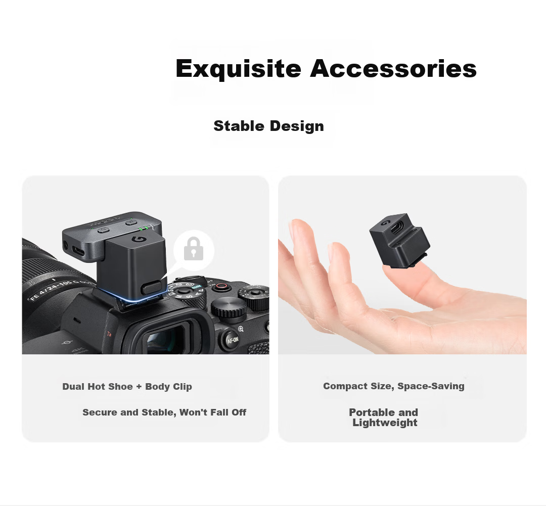 Godox Alink Wireless Microphone Omni-directional Smart Noise Reduction Mic for Video Recording Mobile Phone Camera Computer Universal HSA-C Adapter Canon Version 6