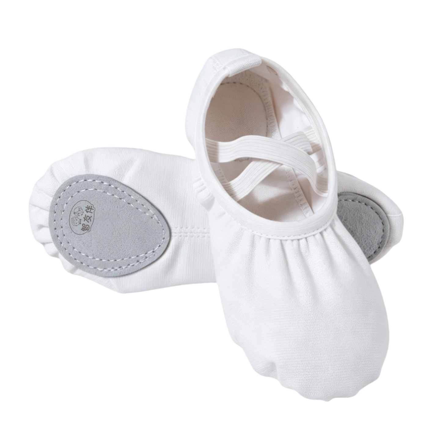 COOTYMAX Children's Dance Shoes White Girls Soft Sole Practice Shoes Chinese Dance Adult Ballet Cat Paw Shoes Dancing Body Shoes