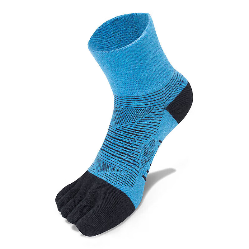 TFO DuPont Coolmax Five-Toe Socks Comfortable Breathable Quick-Dry Sports Socks A2202435 Men's Blue
