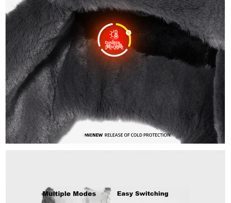 Red Dragonfly Men's Winter Trapper Hat Outdoor Fleece Thickened Windproof Cold-Resistant Cycling Warm Cotton Hat with Ear and Neck Protection 6