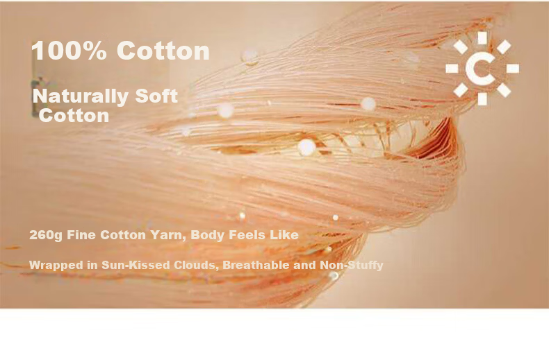 GUJIN Men's Thermal Underwear 100% Cotton Class A Autumn Winter Set 10A Antibacterial Base Layer Cotton Sweater 6