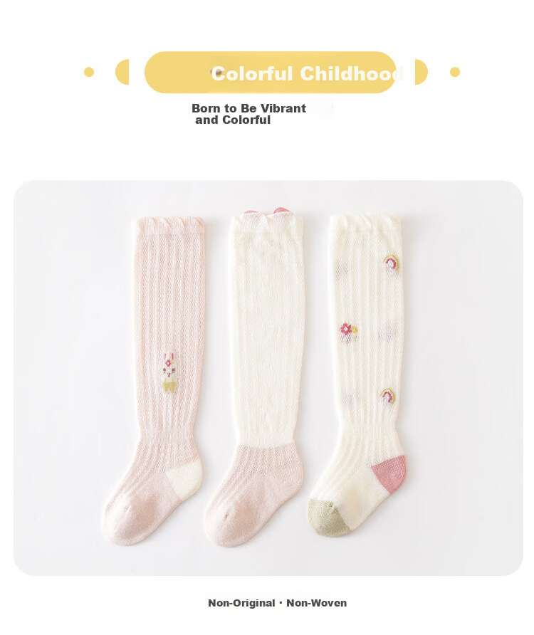 JOYNCLEON Baby Long Tube Socks Summer Thin Over-the-Knee Anti-Mosquito Socks for Spring and Summer Jyf210893 8