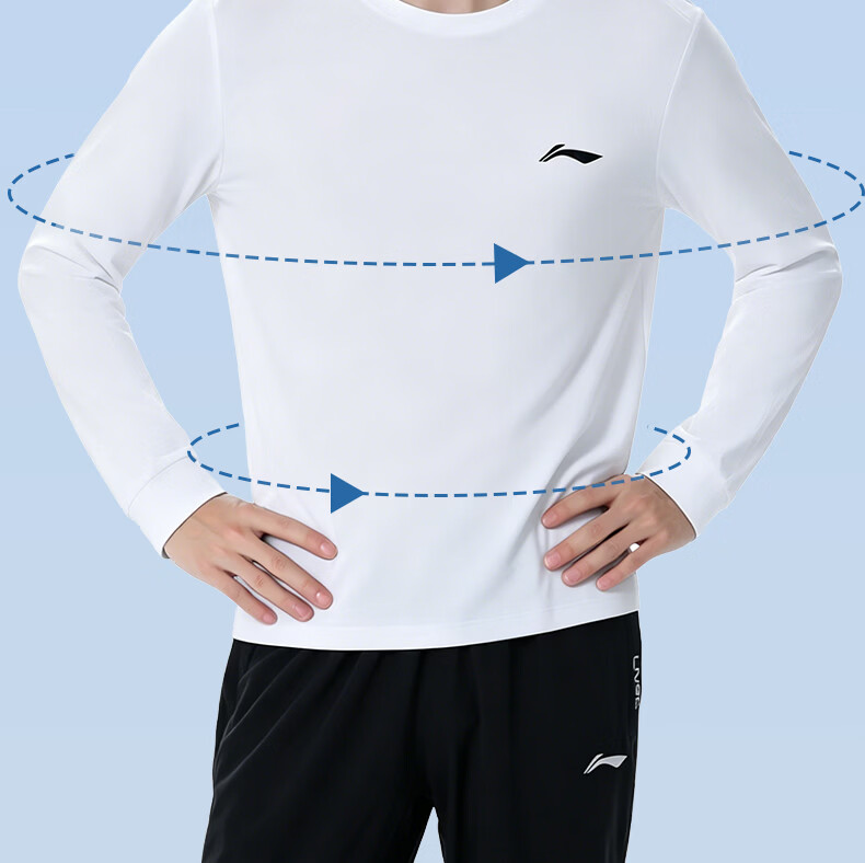 Li-Ning Men's Quick-Dry T-Shirt Short Sleeve Summer Breathable Ice Silk Casual Loose Running Basketball Sports Fitness Quick-Dry Shirt 14