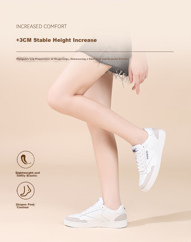 Red Dragonfly Women's Flat Casual White Sneakers Durable Sports Shoes WXB351982 White Size 38 4
