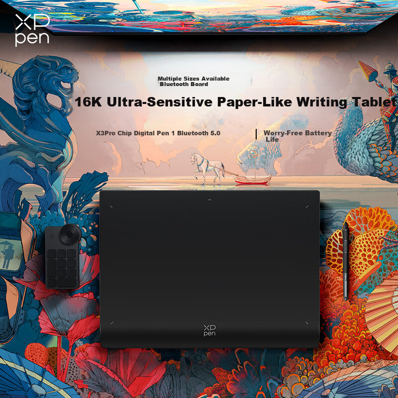 XP-Pen Deco Pro MW 2nd Generation Digital Drawing Tablet DP 2nd Gen Graphics Tablet Computer Drawing Pad Handwriting Tablet Electronic Drawing Online Class Writing Pad