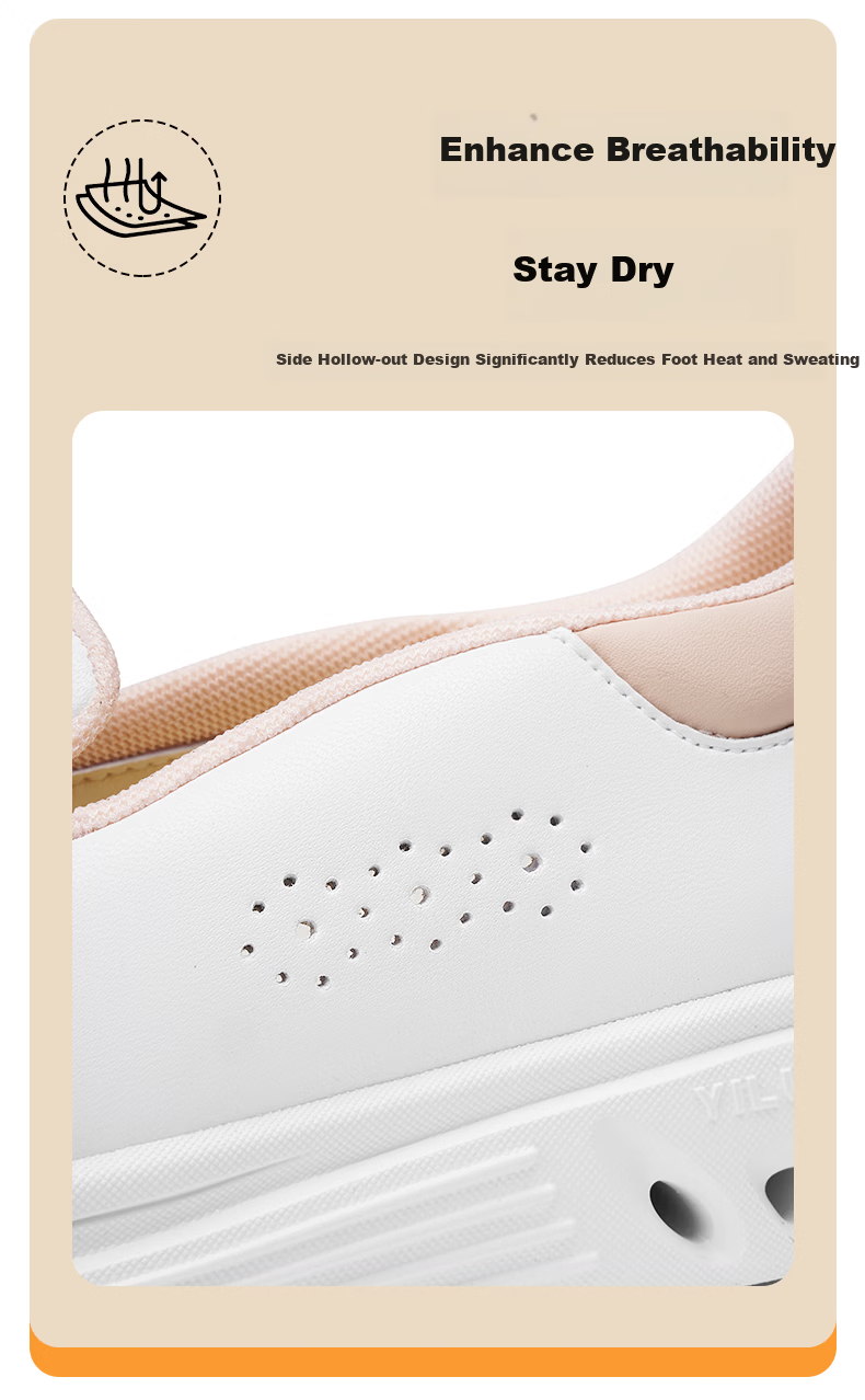 Bulan Ni Carbon Fiber Nurse Shoes Women Shock Absorption Non-Slip Wear-Resistant Breathable Soft Sole Medical Shoes G318 Pink Size 39 3
