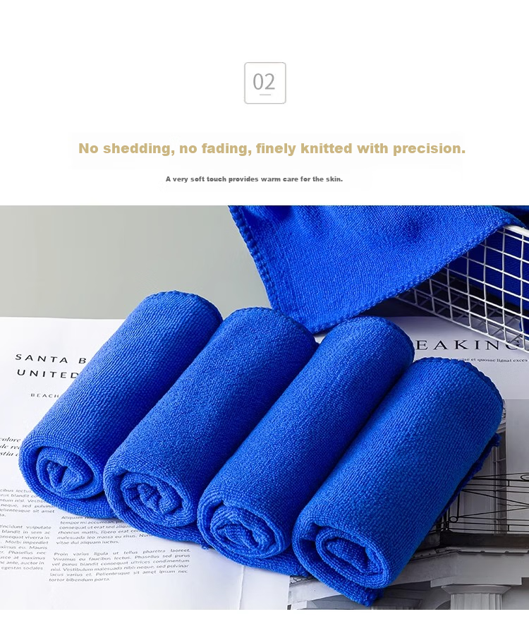 Guangduola Coral Fleece Kitchen Dishcloth Absorbent Streak-Free Lint-Free Oil-Resistant Cleaning Towel Scrub Cloth 7