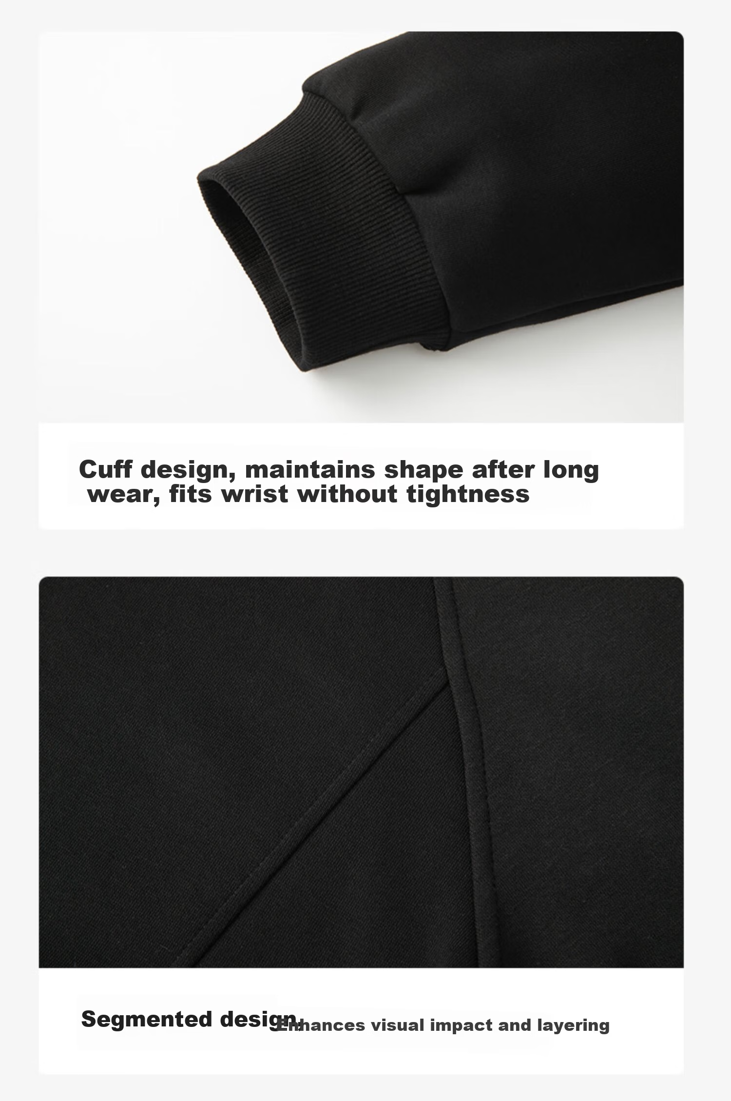 Dingfengbaoluo Men's American Style Half-Zip Hoodie Summer Loose Casual Stand Collar Long Sleeve Top XMY67 Black 3XL 12